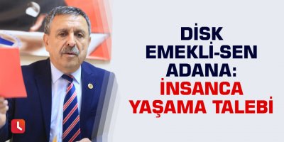 DİSK Emekli-Sen Adana: İnsanca yaşama talebi