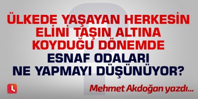 Cumhurbaşkanımızın çağrısı ve odalarımız