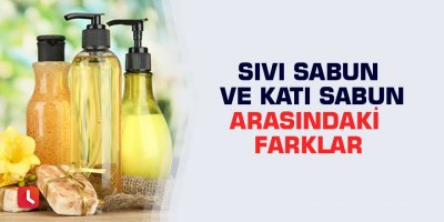 Sıvı sabun ve katı sabun arasındaki farklar sabun