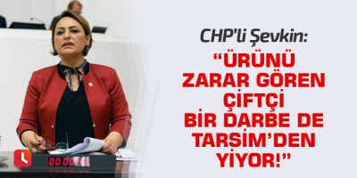 “Ürünü zarar gören çiftçi bir darbe de TARSİM’den yiyor!”