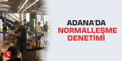 Adana'da normalleşme denetimi