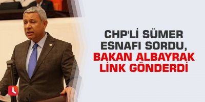 CHP'li Sümer esnafı sordu, Bakan Albayrak link gönderdi
