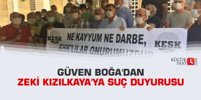 Güven Boğa'dan Zeki Kızılkaya'ya suç duyurusu