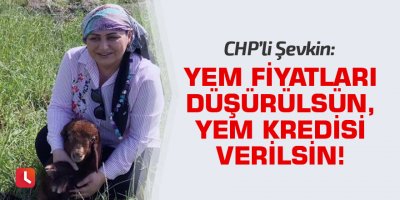 "Yem fiyatları düşürülsün, yem kredisi verilsin!"