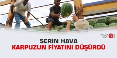 Serin hava karpuzun fiyatını düşürdü