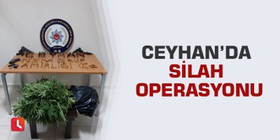 Ceyhan’da silah operasyonu