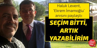 "Seçim bitti, artık yazabilirim"