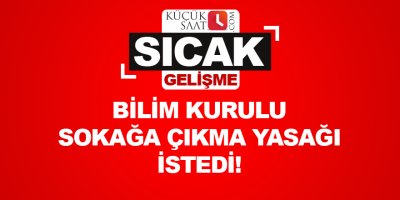 Bilim Kurulu sokağa çıkma yasağı istedi!
