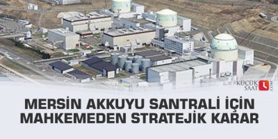 Mersin Akkuyu santrali için mahkemeden stratejik karar
