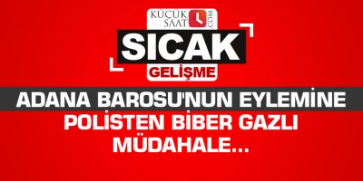 Adana Barosu'nun eylemine polis müdahalesi