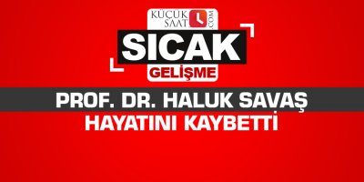 Prof. Dr. Haluk Savaş hayatını kaybetti