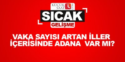 Vaka sayısı artan iller içerisinde Adana var mı?