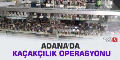 Adana'da kaçakçılık operasyonu