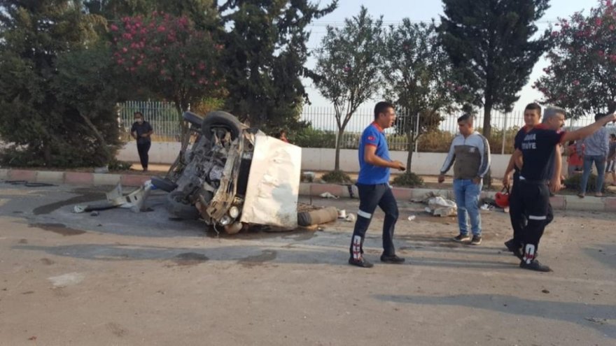 Ceyhan’da tarım işçileri kaza yaptı: 7 yaralı