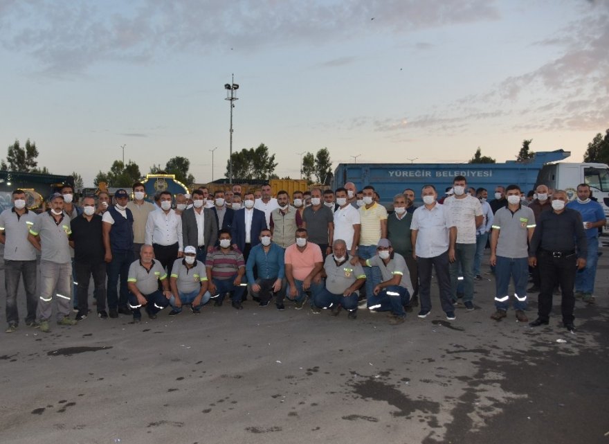 Başkan Kocaispir gün doğmadan işçilerle buluştu