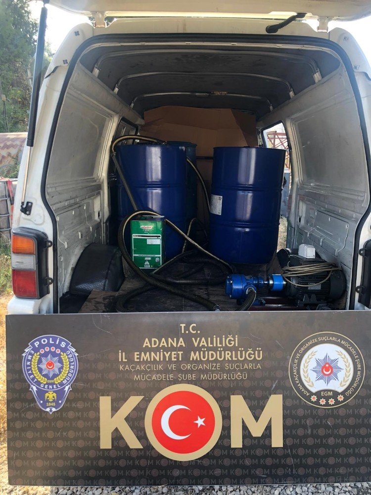 Adana’da kaçak içki ve sigara operasyonu