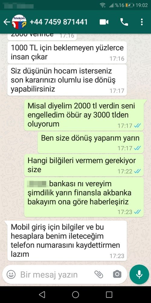 Dolandırıcılar öyle bir teklifle mesaj attı ki