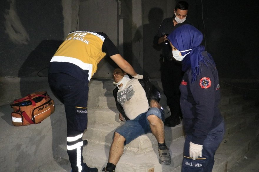 Hırsız polisten kaçtı, inşaattan düştü