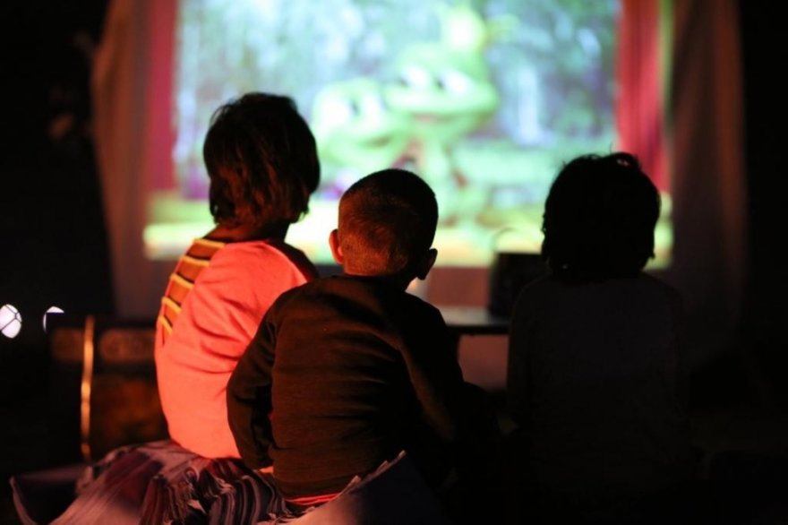 Kırsal kesimdeki çocuklar sinema ile buluştu