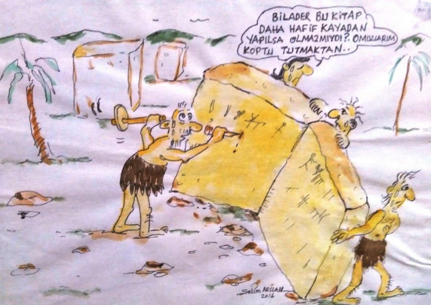 Kütüphane müdürü Arslan 26. karikatür sergisini açtı