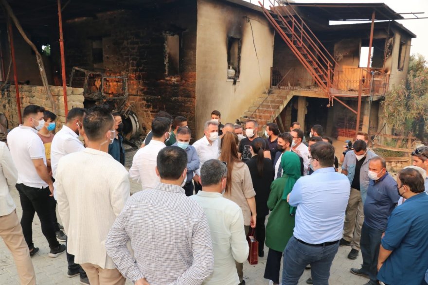 Aladağ’daki yangını söndürme çalışmaları sürüyor