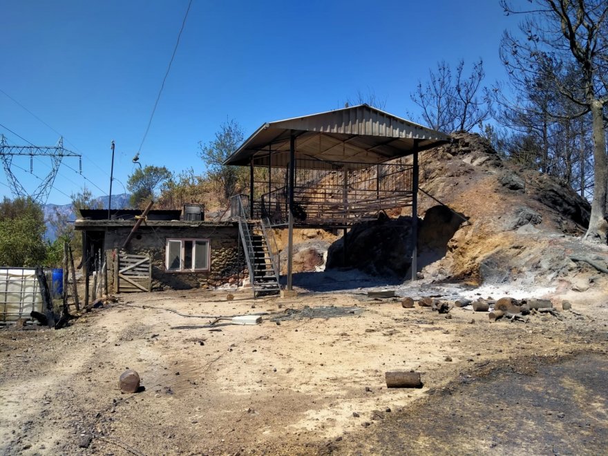 Yangında zarar görenlere psiko-sosyal ve ekonomik destek