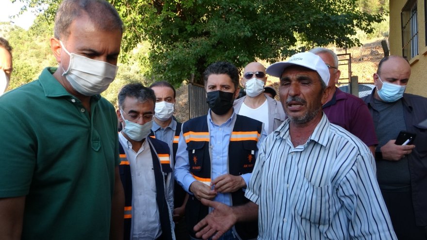 AK Parti Genel Başkan Yardımcısı Çelik, Kozan yangın bölgesinde vatandaşlarla bir araya geldi