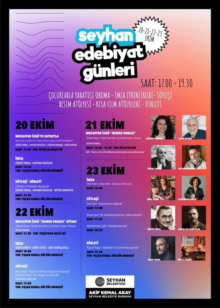 "Seyhan Edebiyat Günleri" başlıyor