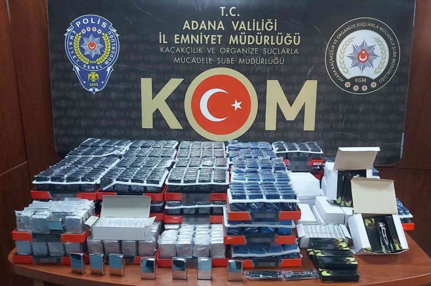 Adana’da kaçakçılık operasyonu