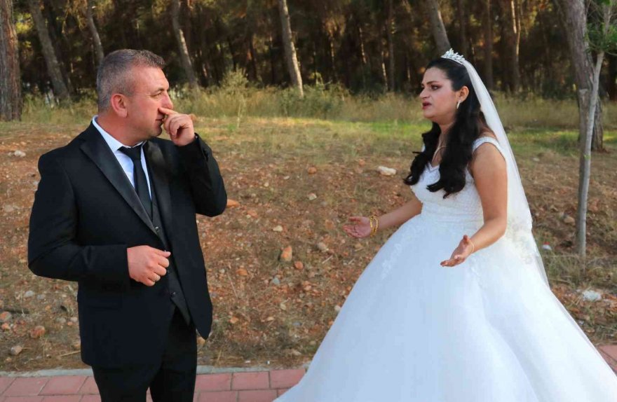 Düğün günü dış çekime giden gelin ve damadın altınlarını çaldılar