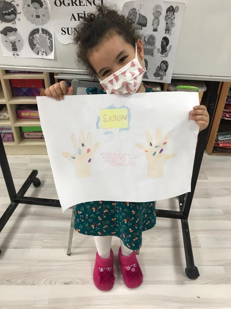 Anaokulu öğretmeninden “Sağlığım için dünya için hijyen” projesi