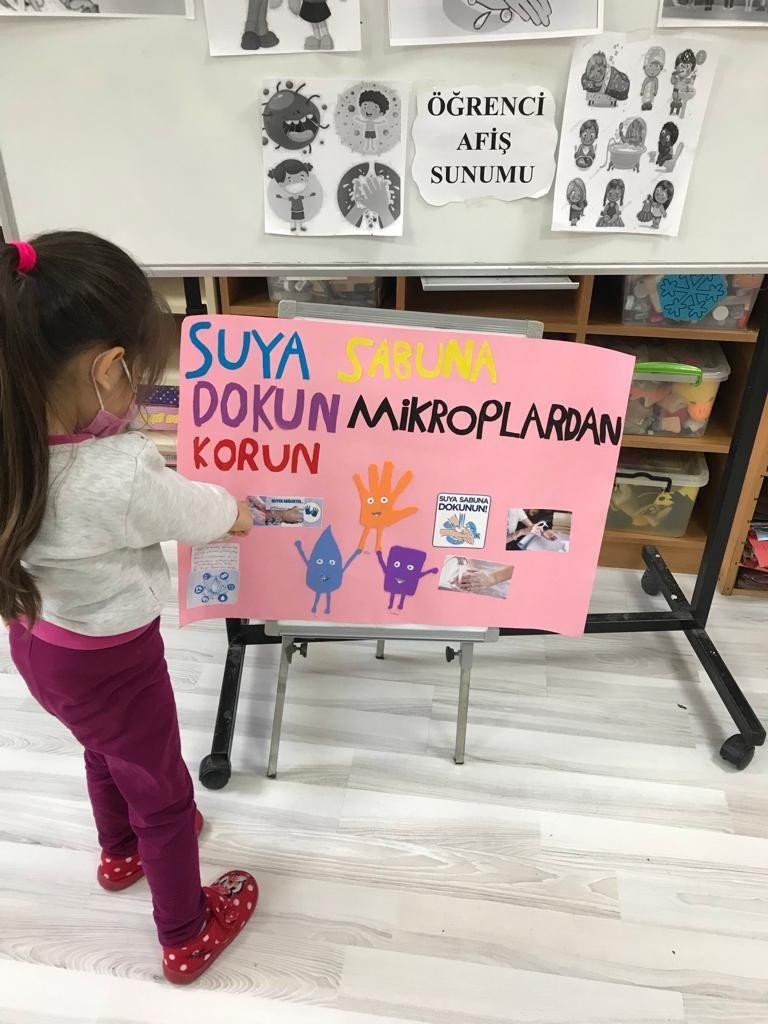 Anaokulu öğretmeninden “Sağlığım için dünya için hijyen” projesi