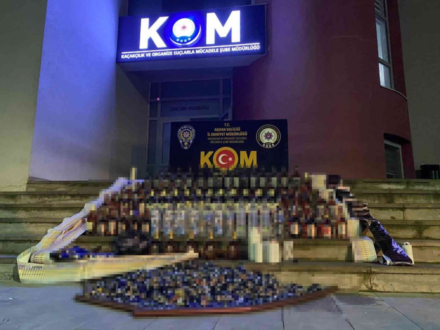Adana’da sahte içki operasyonu
