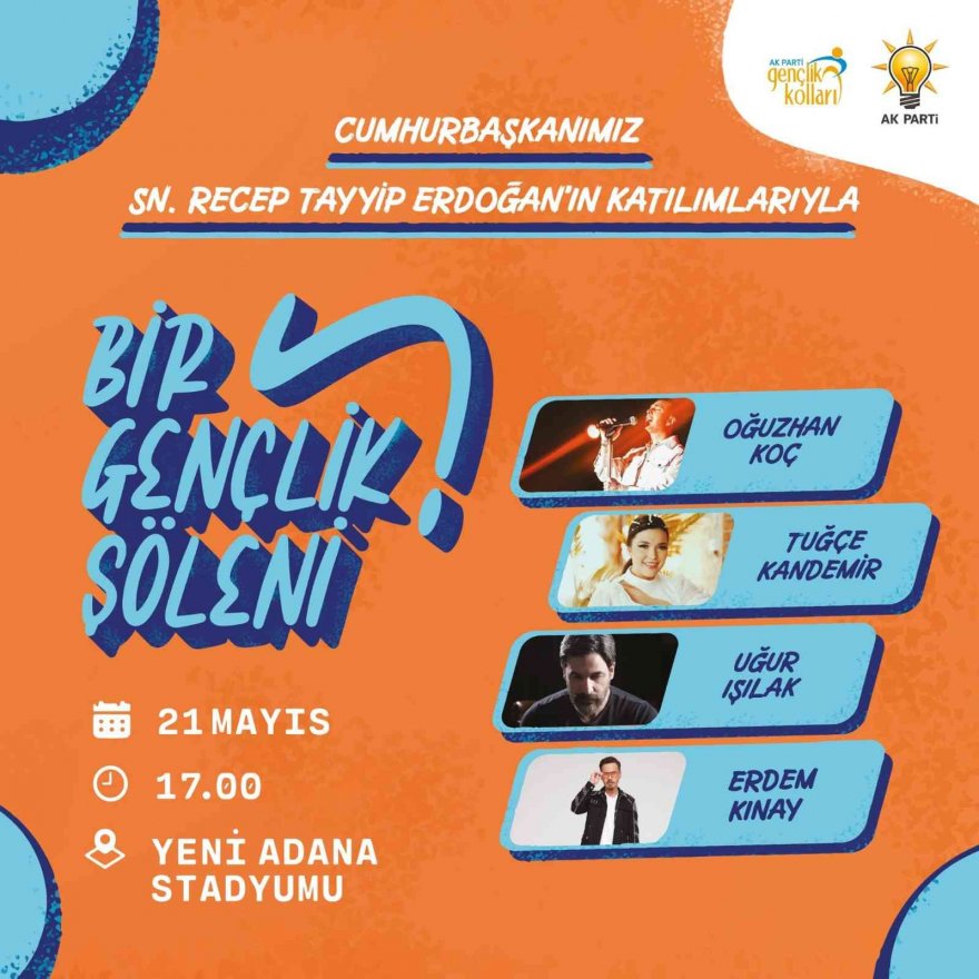 Türkiye’nin gençleri Adana’da buluşacak