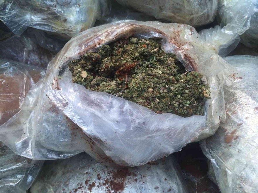 Kahve ile kamufle edilmiş 72 kilo esrar ele geçirildi
