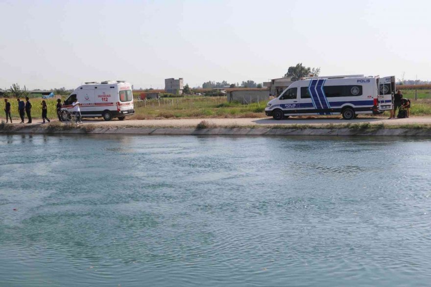 Akıntıya kapılan kişi sulama kanalında kayboldu