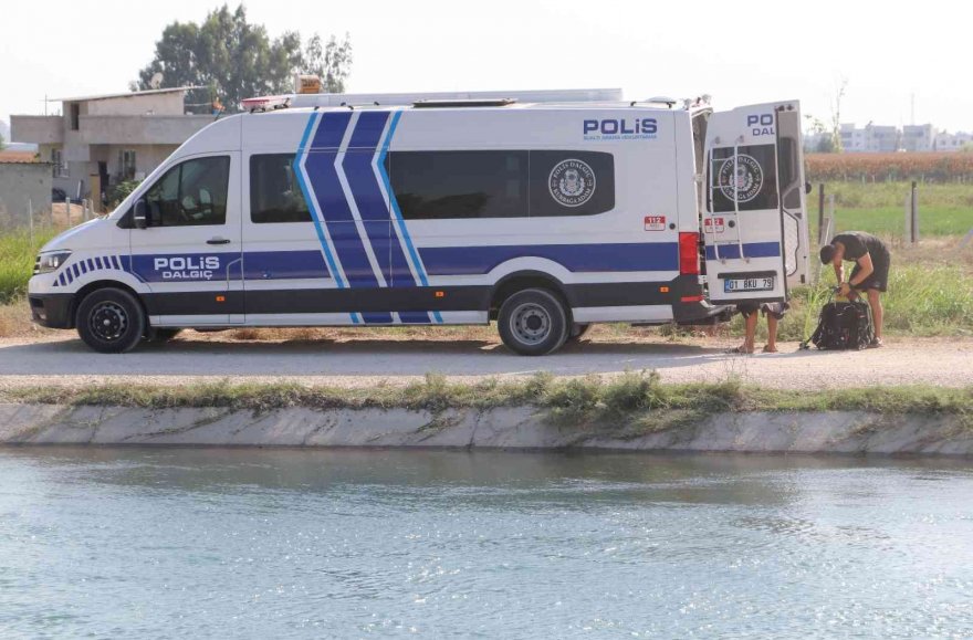 Akıntıya kapılan kişi sulama kanalında kayboldu