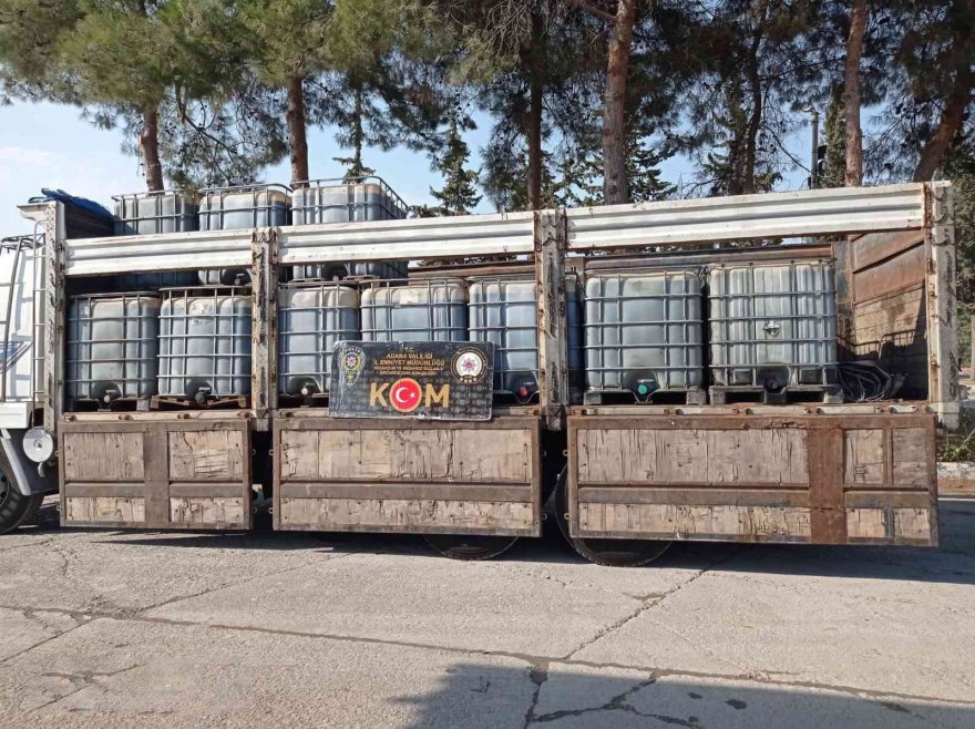 Adana’da bir ayda 34 bin 600 litre kaçak akaryakıt ele geçirildi