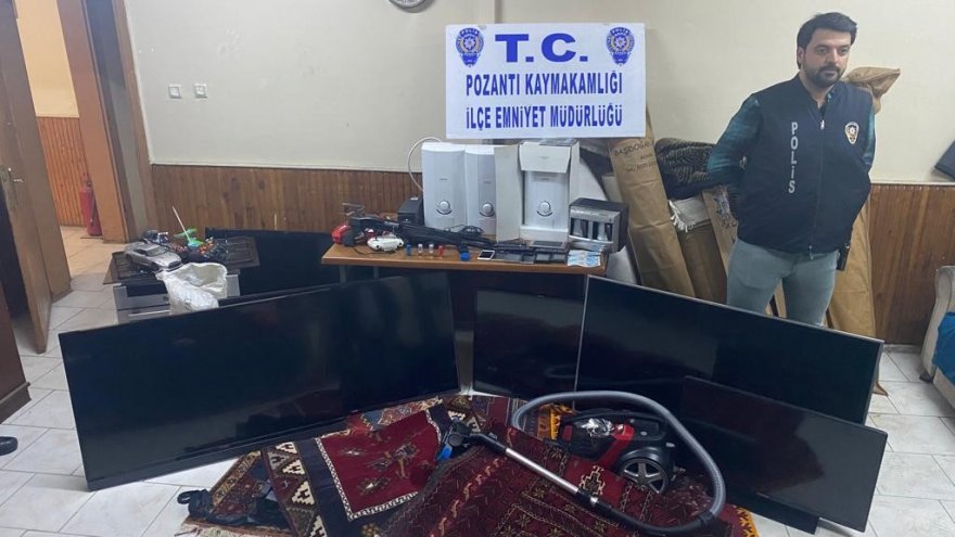 Çalıntı eşyalarla yakalanan şüpheli tutuklandı