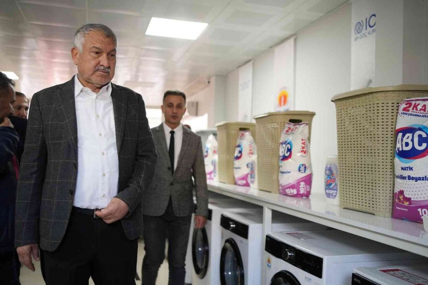Adana’da ücretsiz çamaşırhane hizmeti
