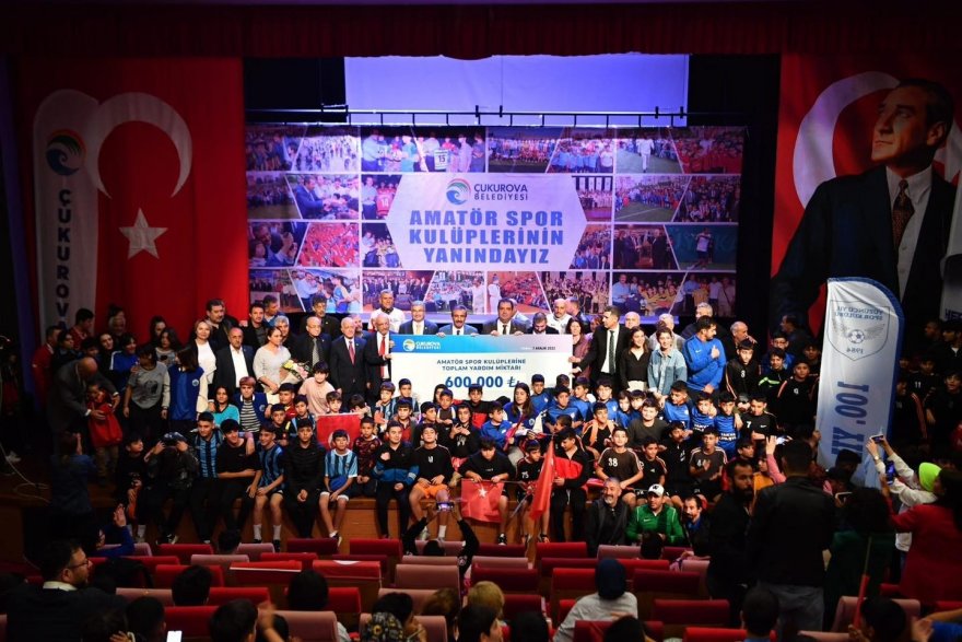 Çukurova Belediyesinden amatörlere 600 bin TL’lik destek