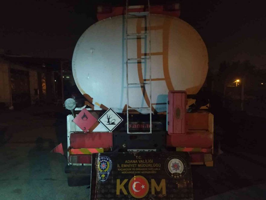 46 bin 500 litre kaçak akaryakıt ele geçirildi