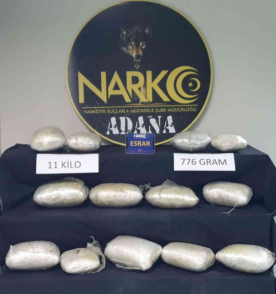 Tamponda 11 kilo 776 gram uyuşturucu ele geçirildi: 2 şüpheli tutuklandı