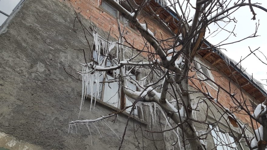 Karla birlikte her şey buz tuttu