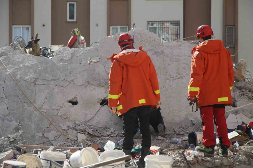 Adana’da arama-kurtarma köpekleri çalışmalara katkı sağlıyor