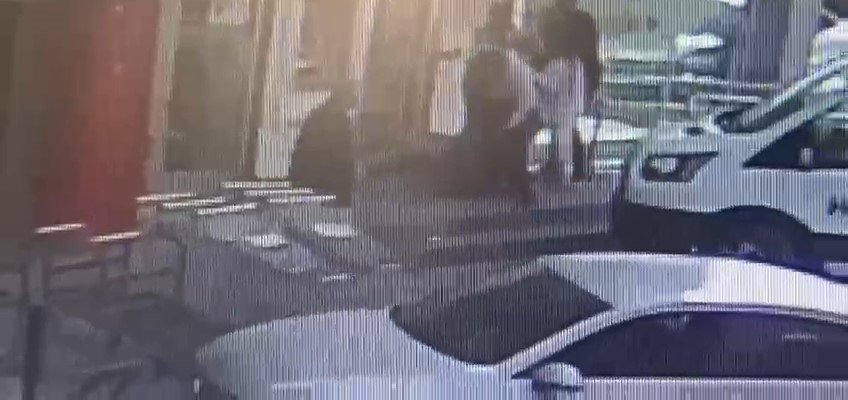 Müdür yardımcısı kadını, bir erkek ve kadın darp etti, o anlar ortaya çıktı
