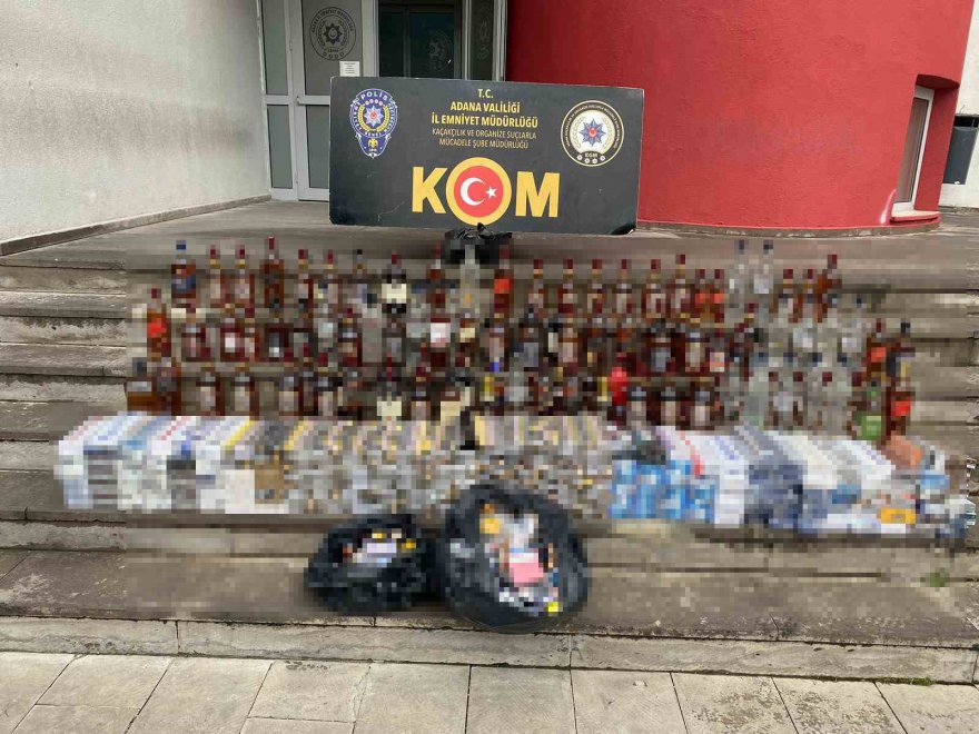 Adana polisinden sahte içki operasyonu: 8 gözaltı