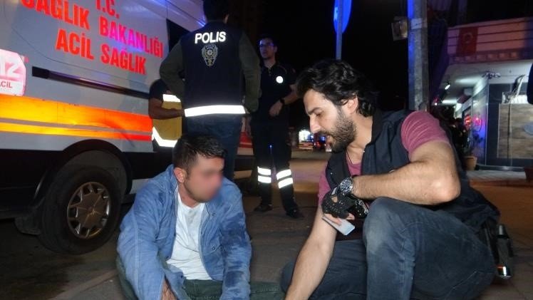 112 ekipleri müdahaleye gittiği şahıs tarafından saldırıya uğradı