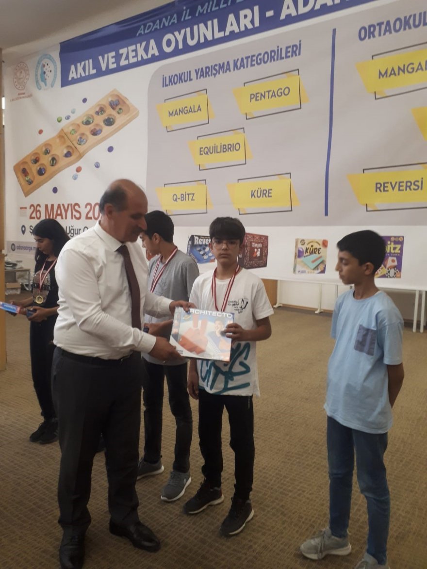 Akıl ve zeka oyunları turnuvasında Kozanlı öğrenciler birinci oldu