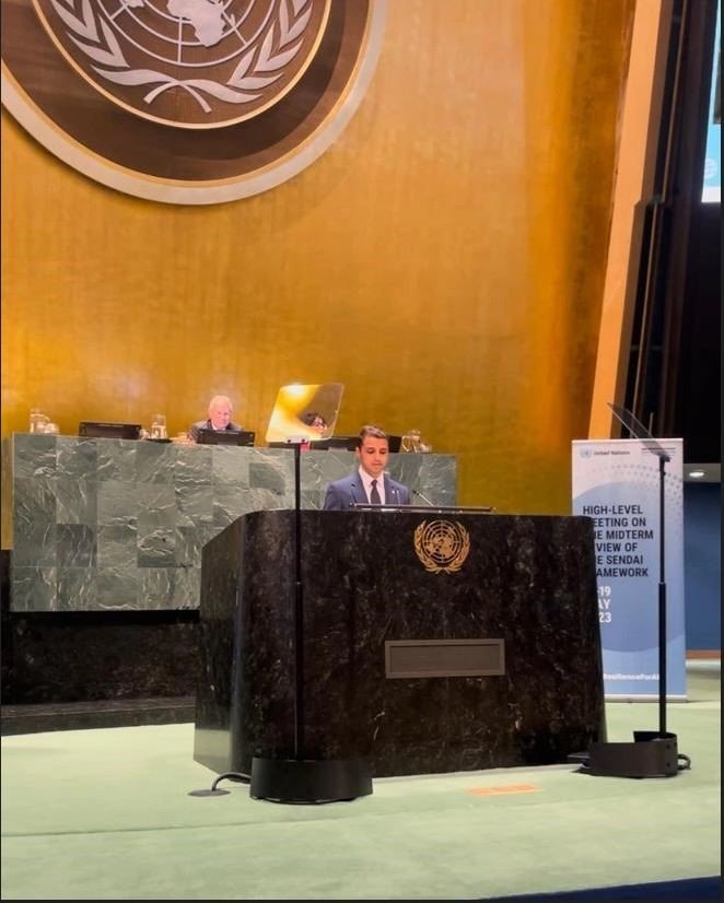 ATÜ’lü öğrenci BM kürsüsünden depremi anlattı